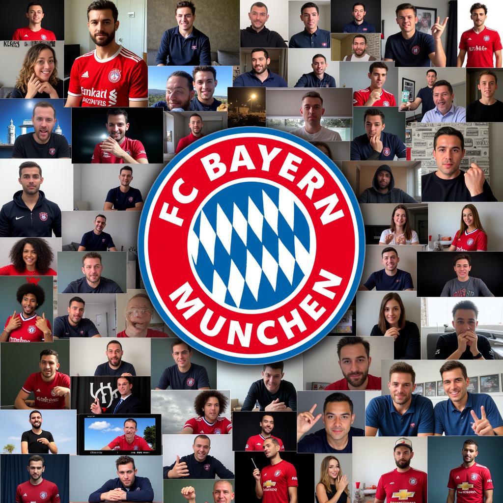 FC Bayern Munich fans connecting online in the digital age.