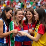 Female Fans From Around the World at the 2018 FIFA World Cup