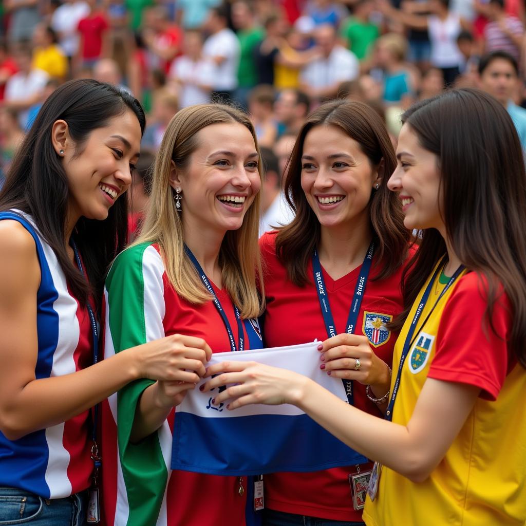 Female Fans From Around the World at the 2018 FIFA World Cup