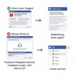 Indicators of a Flagged Facebook Page