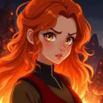 Flame Princess Portrait in Fire Kingdom