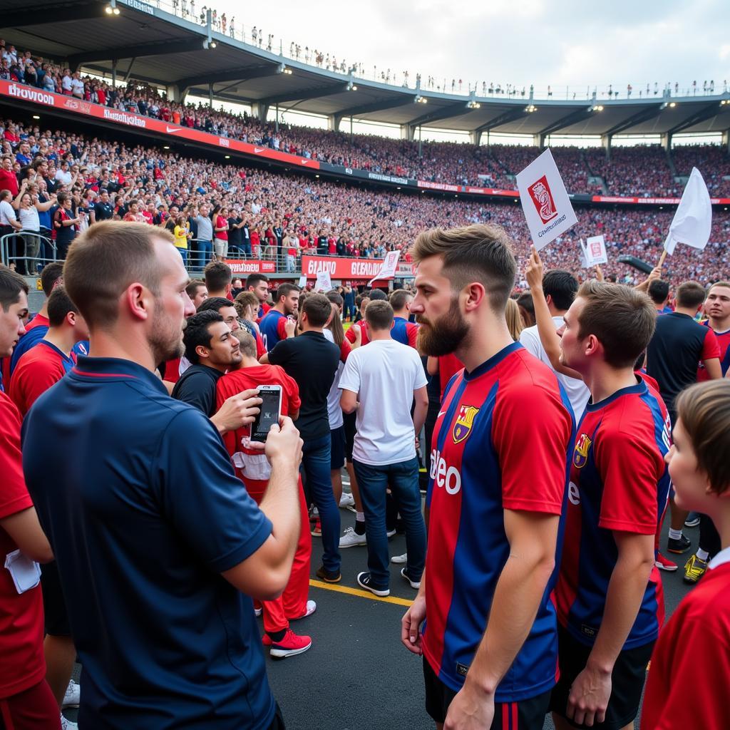 Securing an Autograph on Match Day