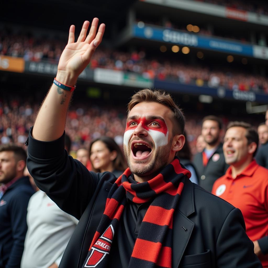 Football Dormun Fan Showing Passion