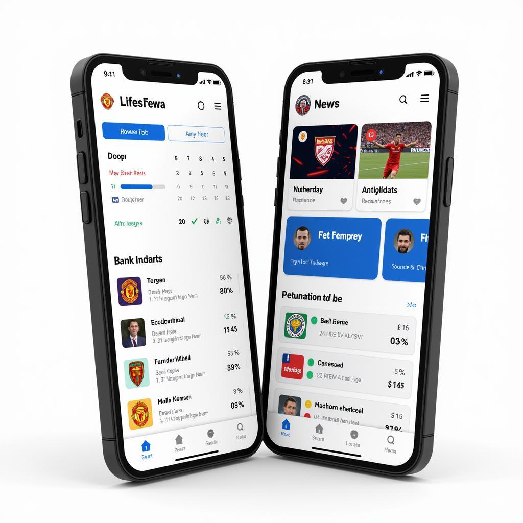 Modern Football Fan App Interface