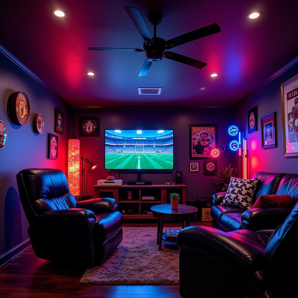 Football Fan Cave with RGB Fans