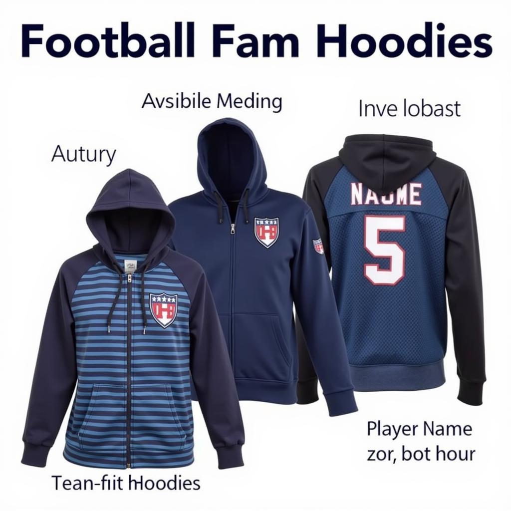 Different Football Fan Hoodie Styles