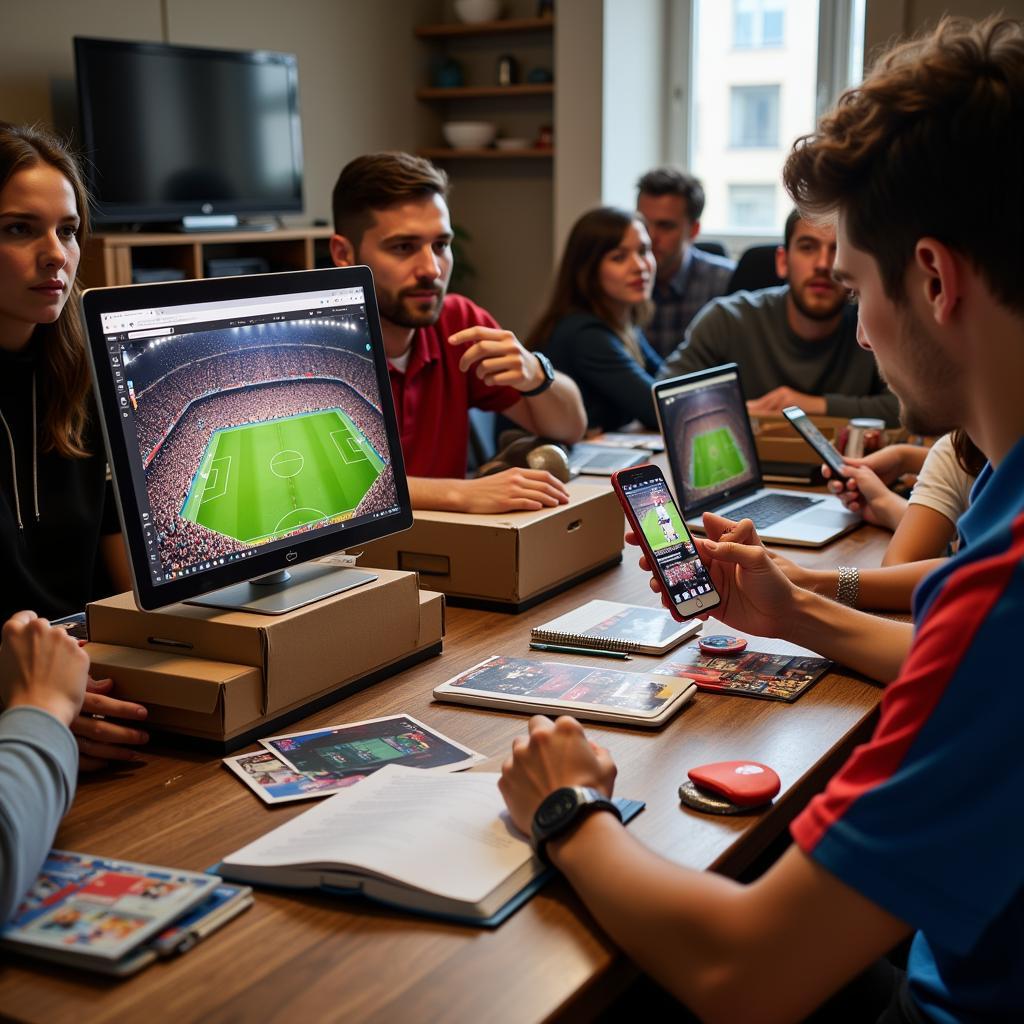 Football Fans Sharing Their Fan Box Experiences in an Online Community