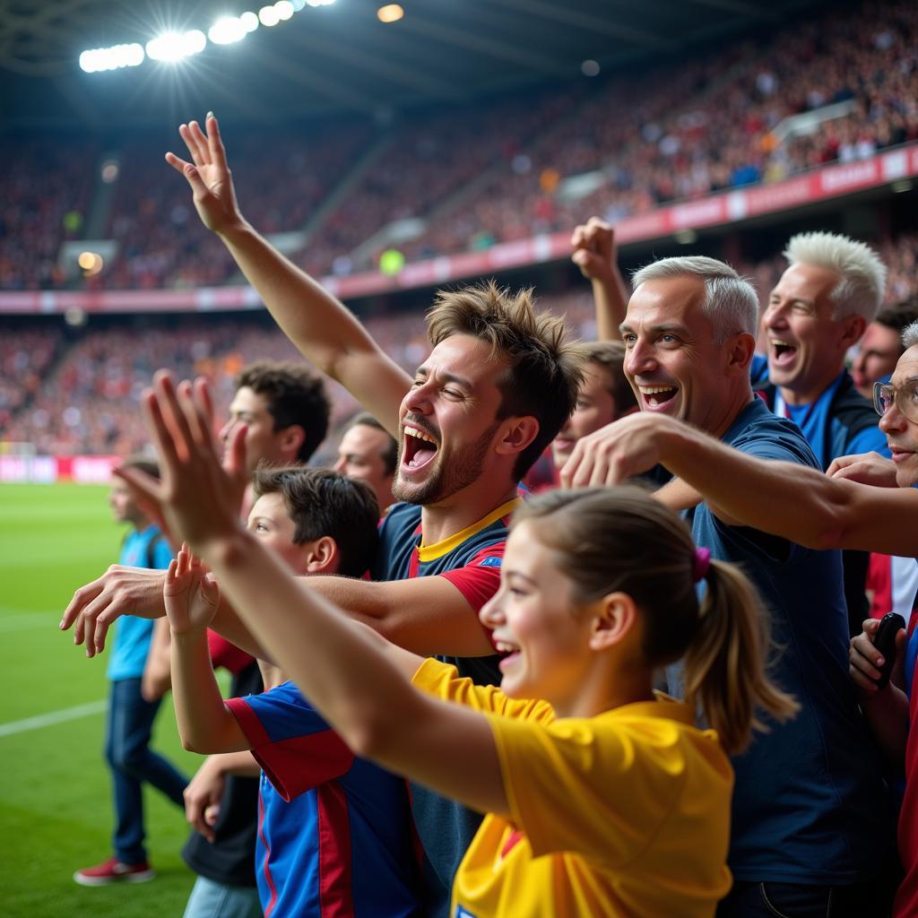 Fans Celebrating a Goal