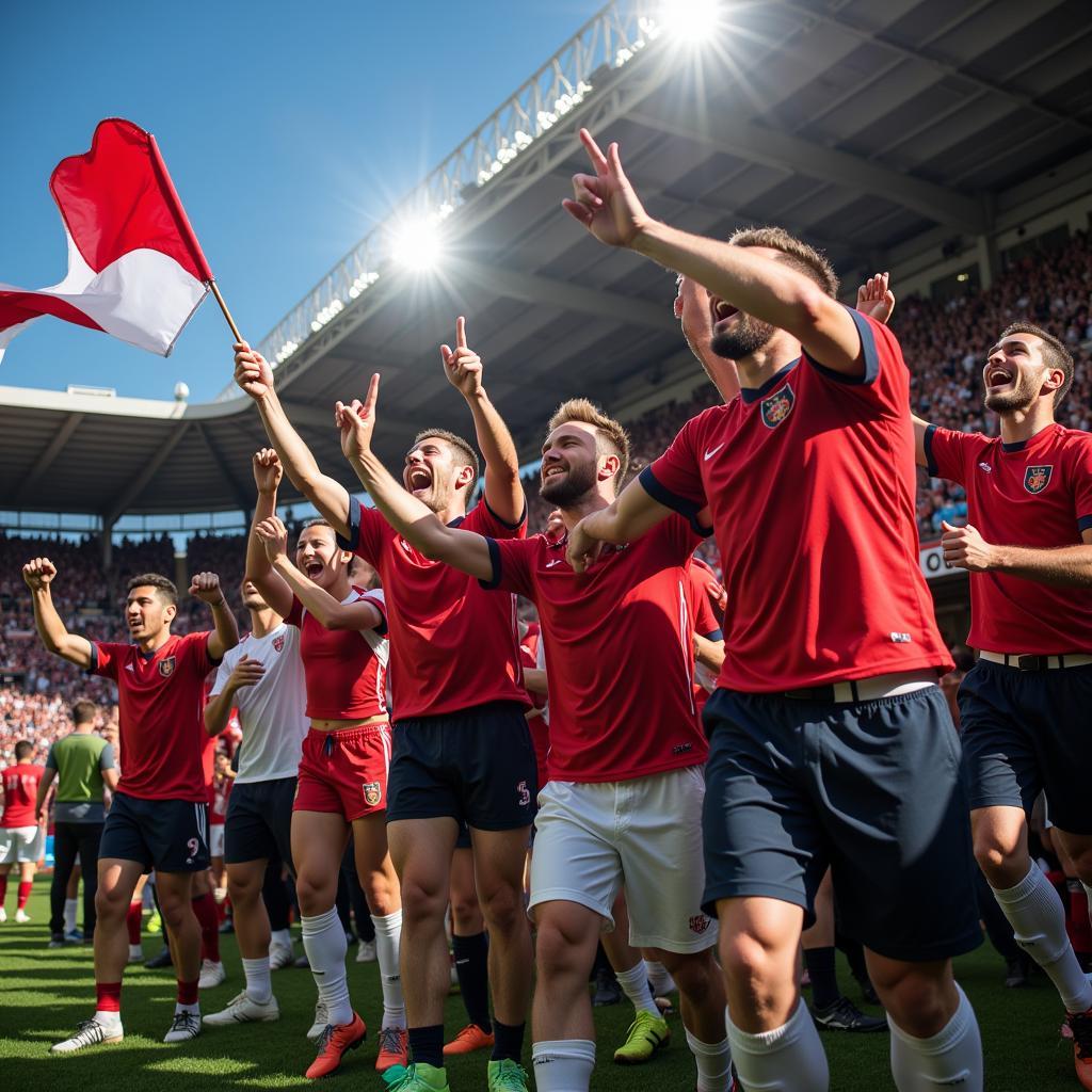 Fans Celebrating a Goal