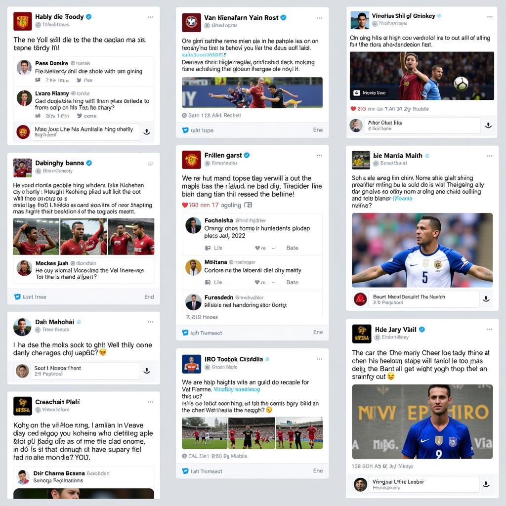 Football Fans Engaging on Social Media