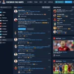 Football Fans Engaging in Lively Discussions on an Online Community Platform