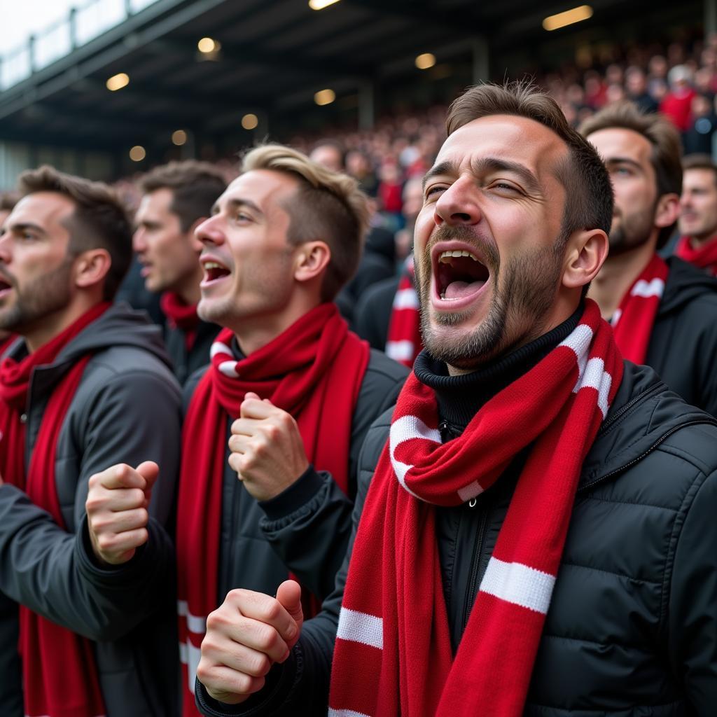 Football Fans Singing Chant