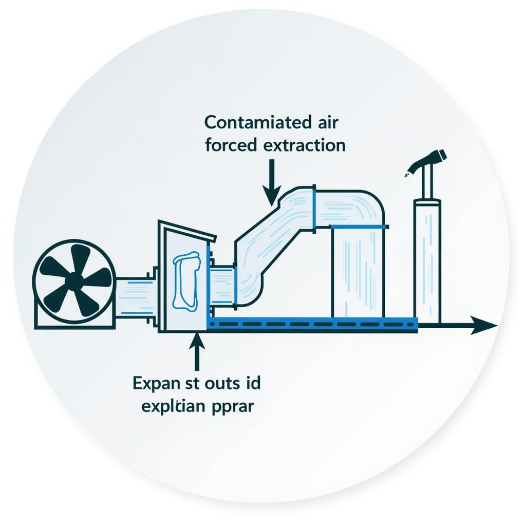 Forced Extraction Fan System Components Diagram