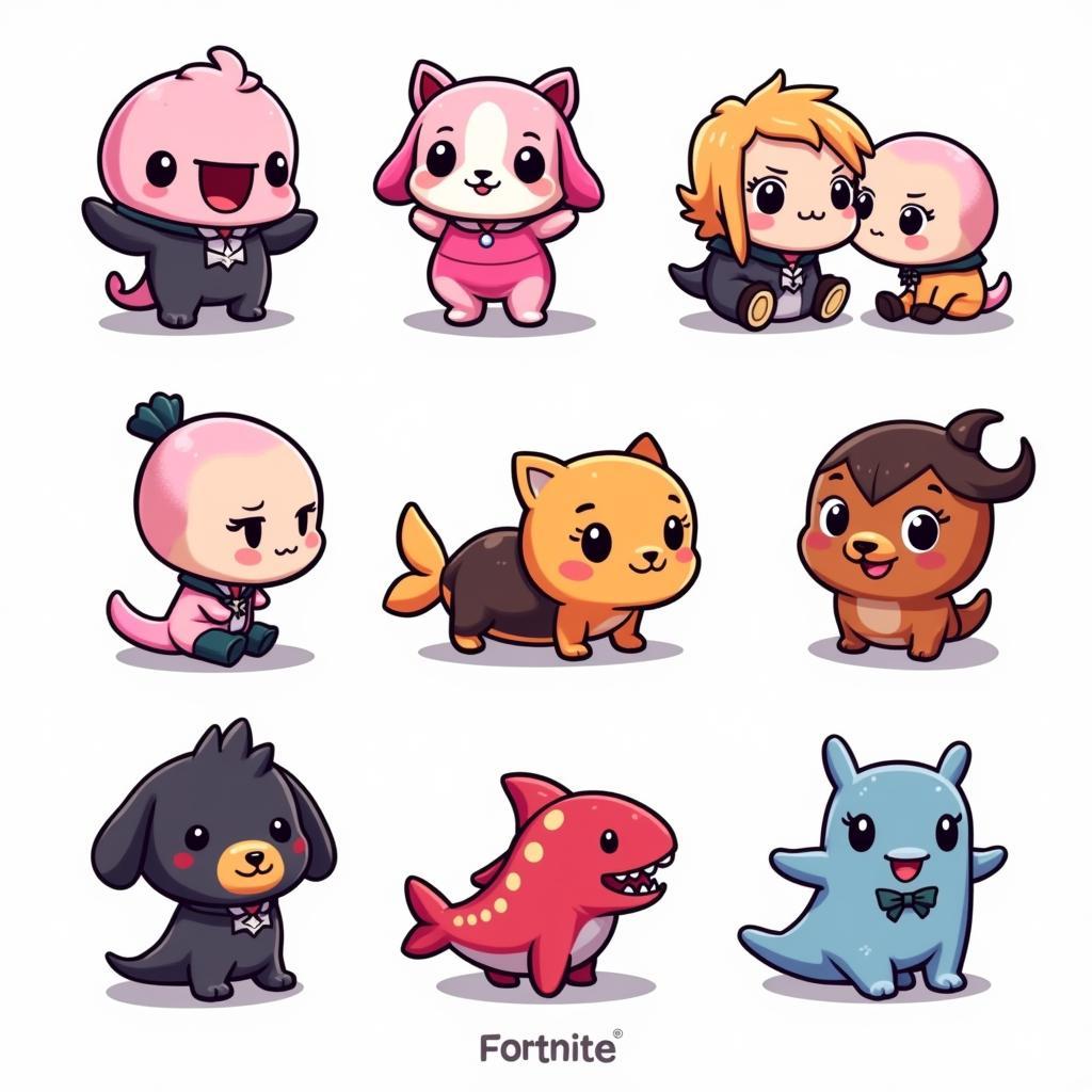 Fortnite Fan Art: Adorable Chibi Characters