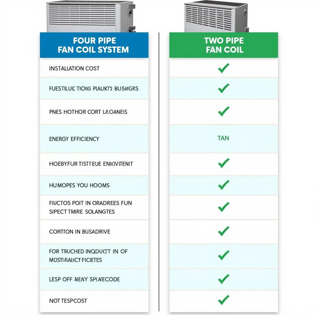 Four Pipe vs. Two Pipe Fan Coil Systems