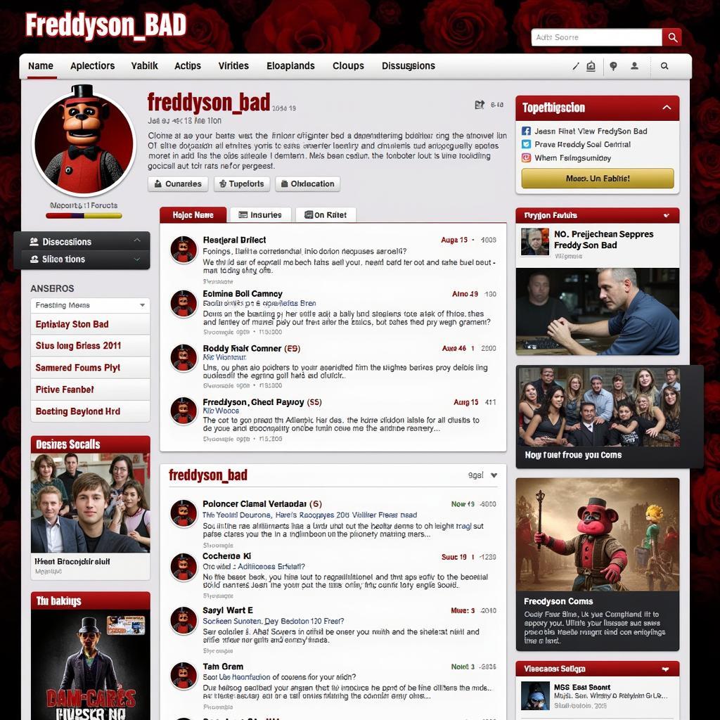 Freddyson_bad Fan Club Community Forum