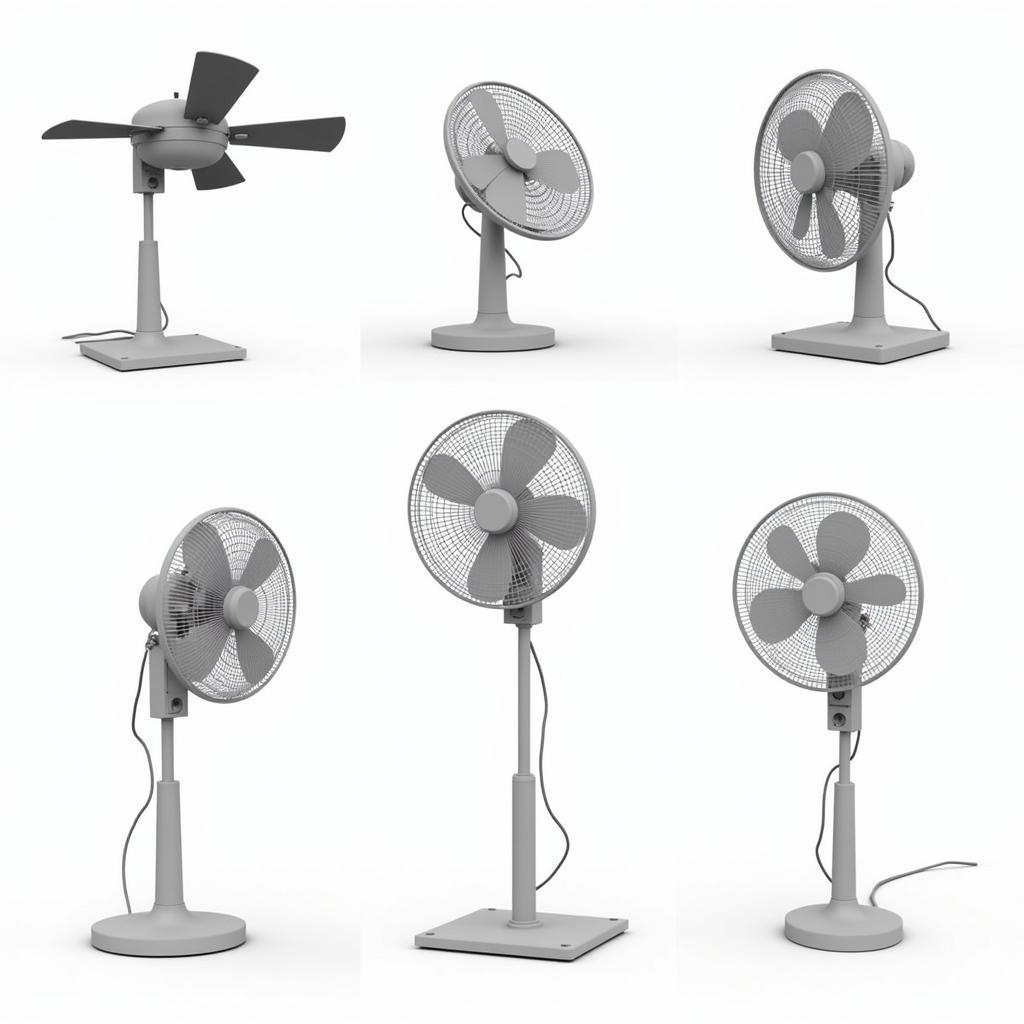 Free 3D Electric Fan Set Models