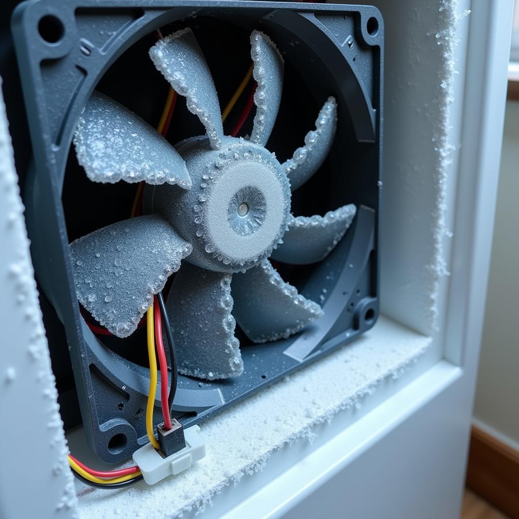 Electrical hazard of a fan in a freezer