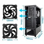 Full Tower PC Case Fan Sizes: 120mm, 140mm, and 200mm