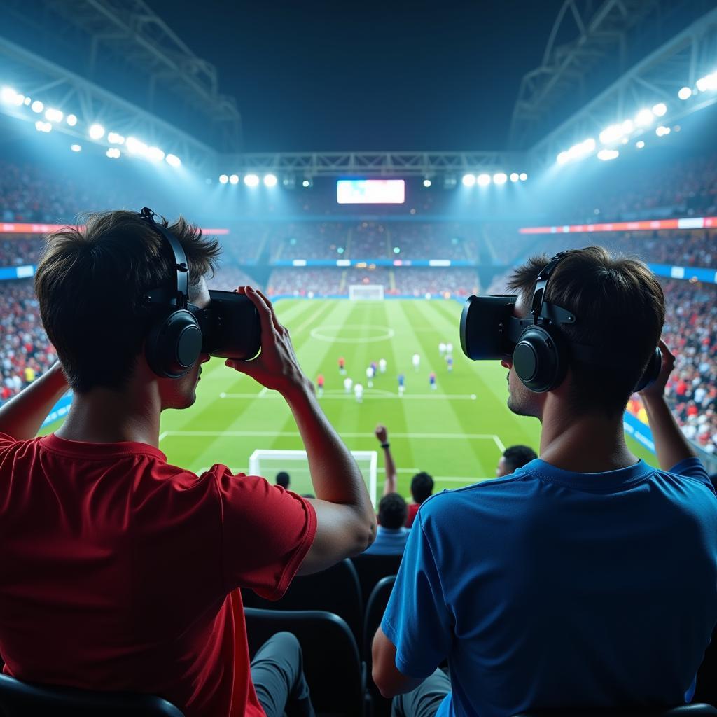 Fans Experiencing Football in Virtual Reality