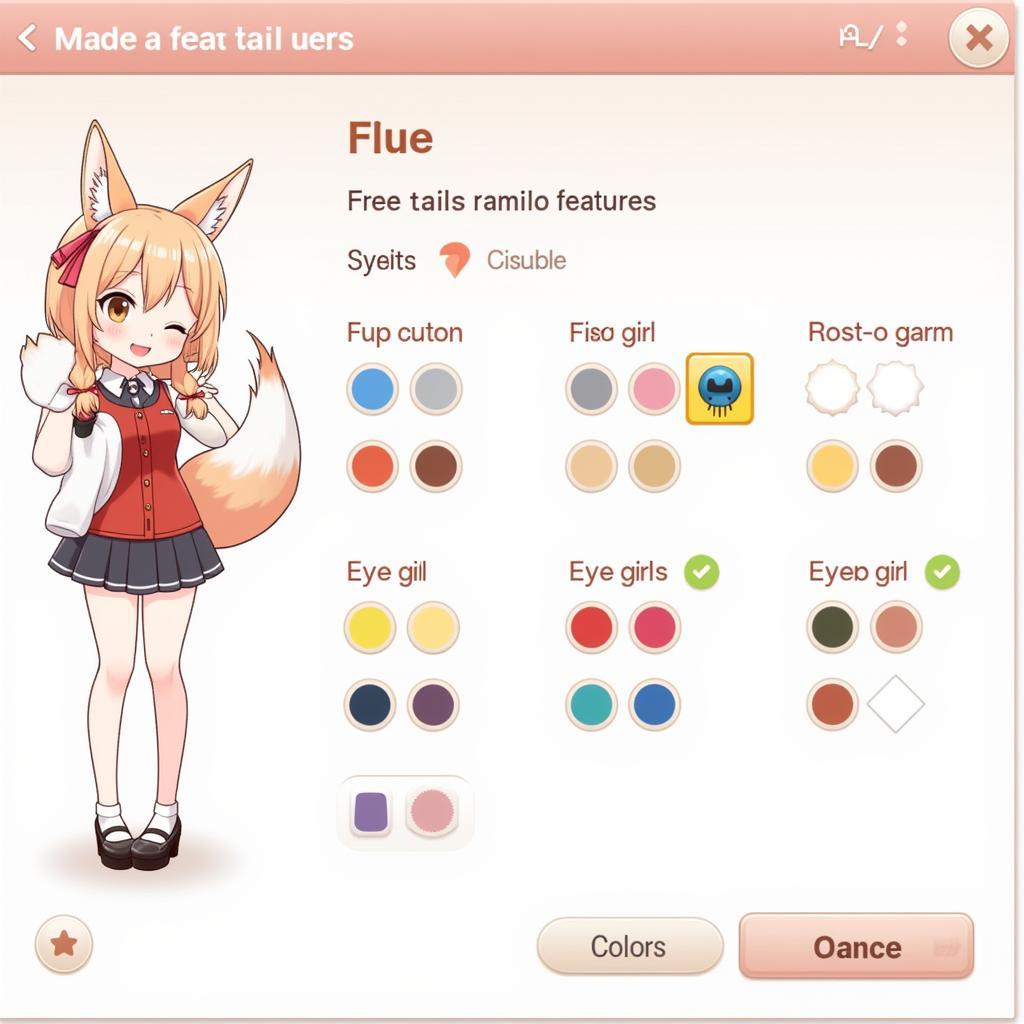 Gacha Life Fox Girl Customization Options