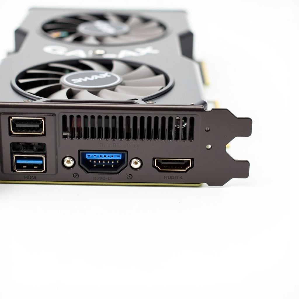 Galax 1060 OC 6G Dual Fan Ports and Connections