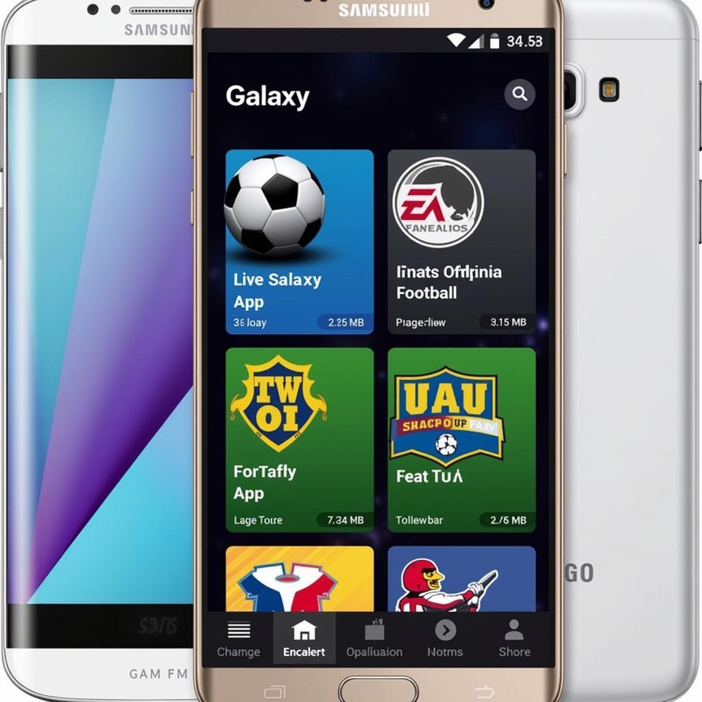 Using Football Apps on Galaxy Fan Edition