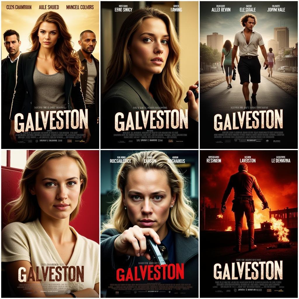 Different Versions of the Galveston Movie Poster