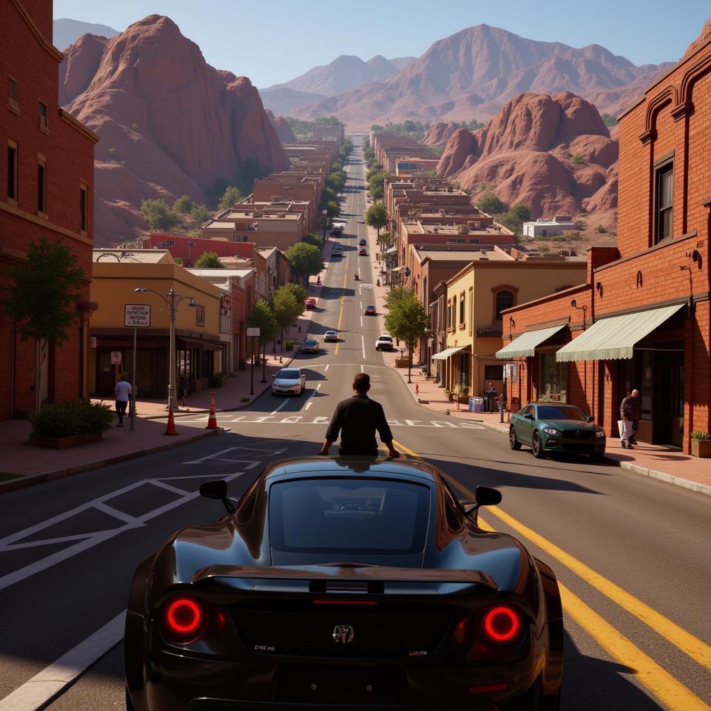 Exploring the vast open world in Gangstar Vegas