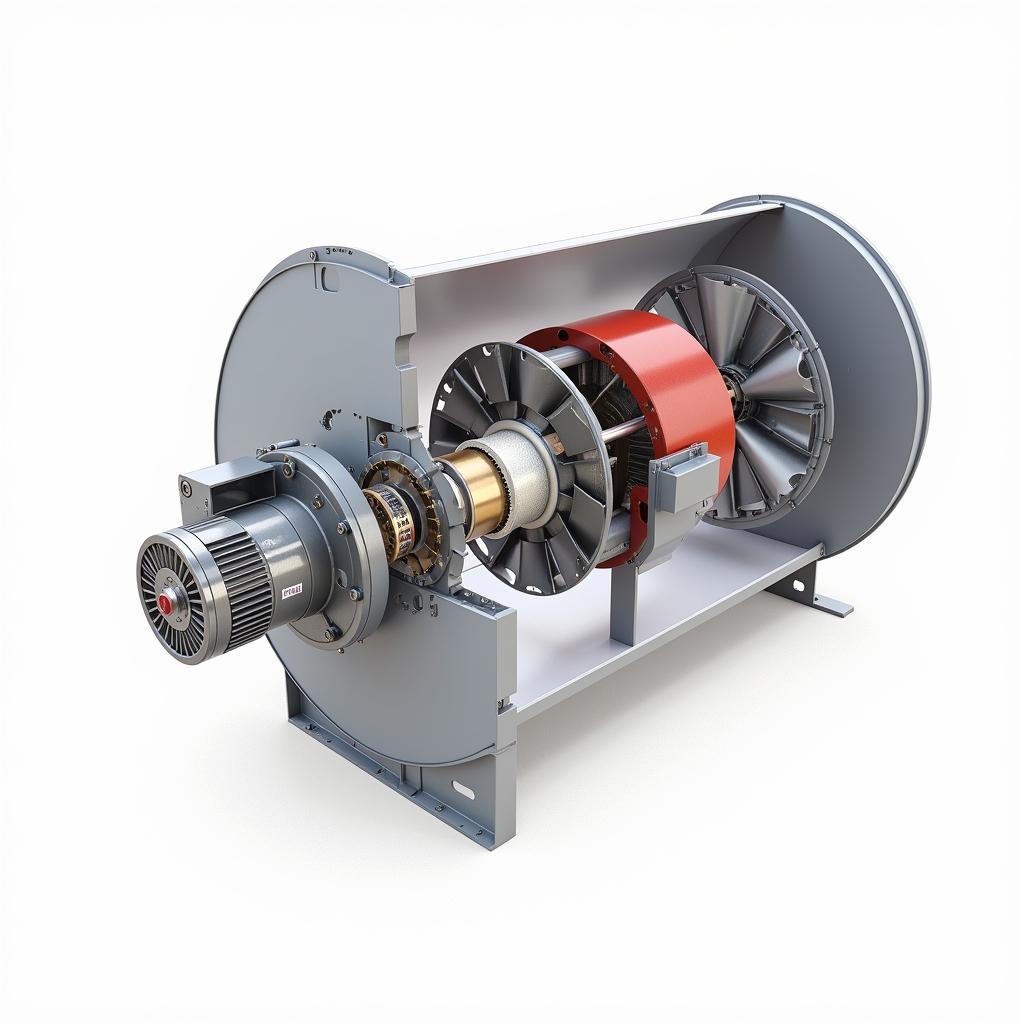 Internal Components of a Gas Fan Type 6