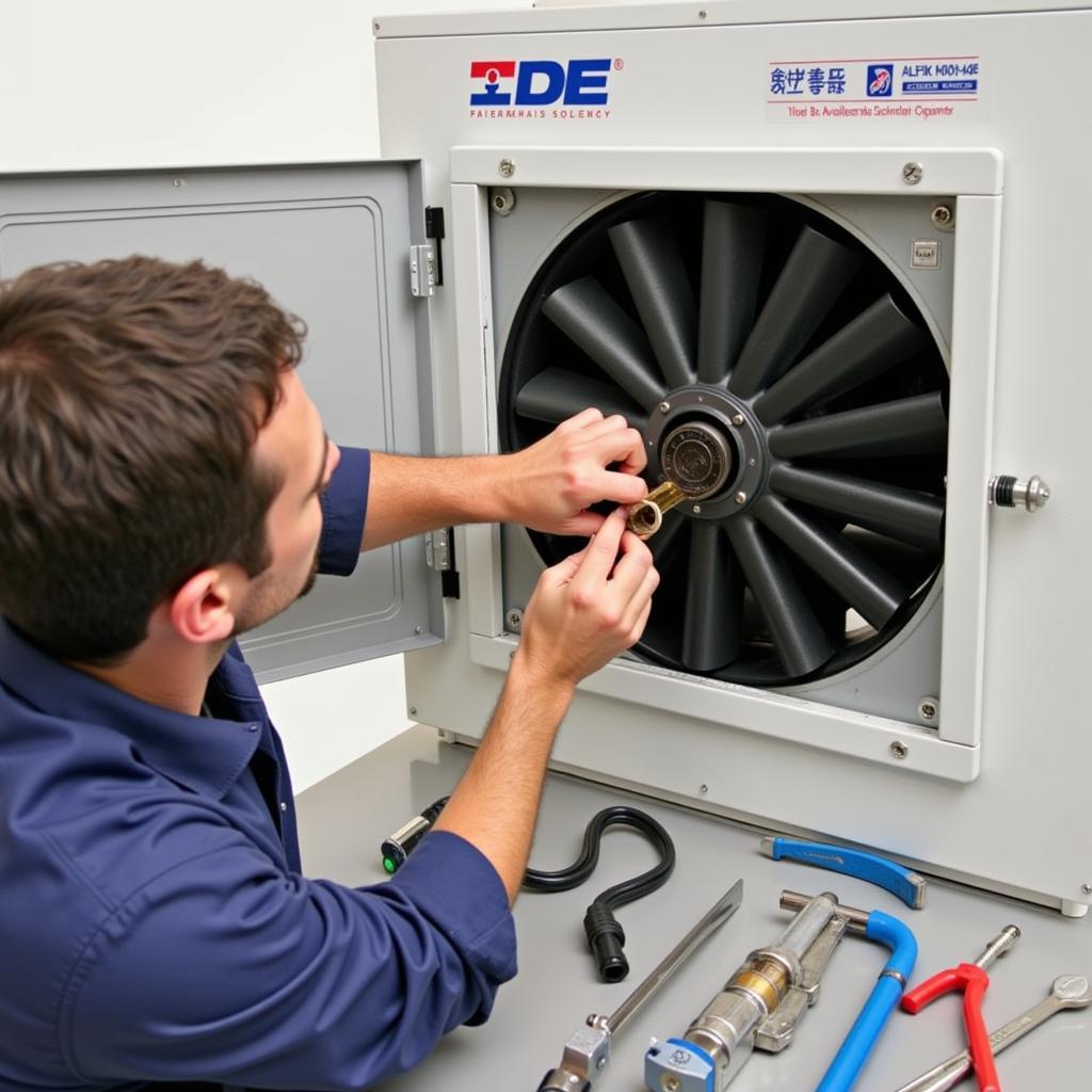 Maintenance of a GEA CIP Purge Fan