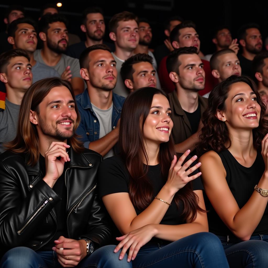 German Fans Watching a Match Together