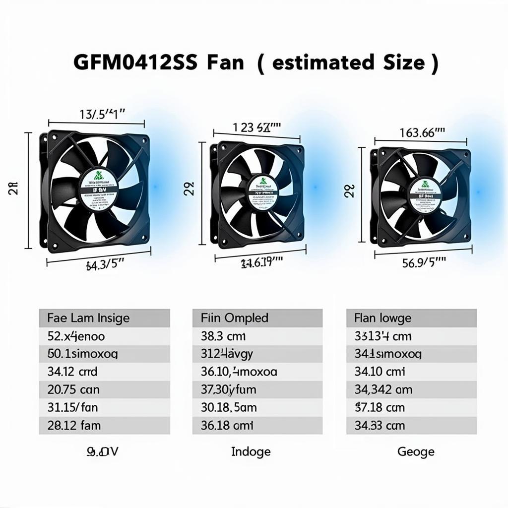 Comparing GFM0412SS Fan Size with Other Fans