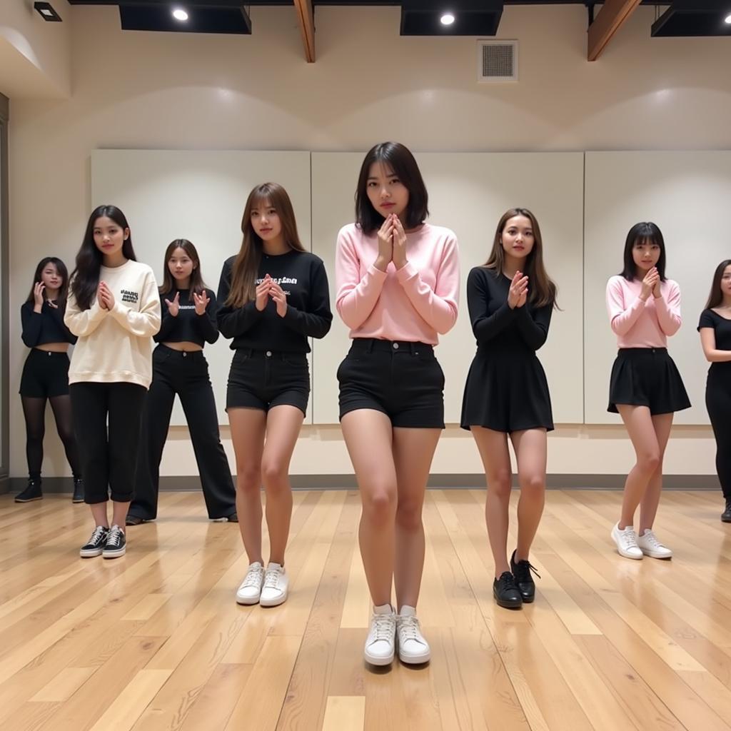 GFriend's Synchronized Dance Practice