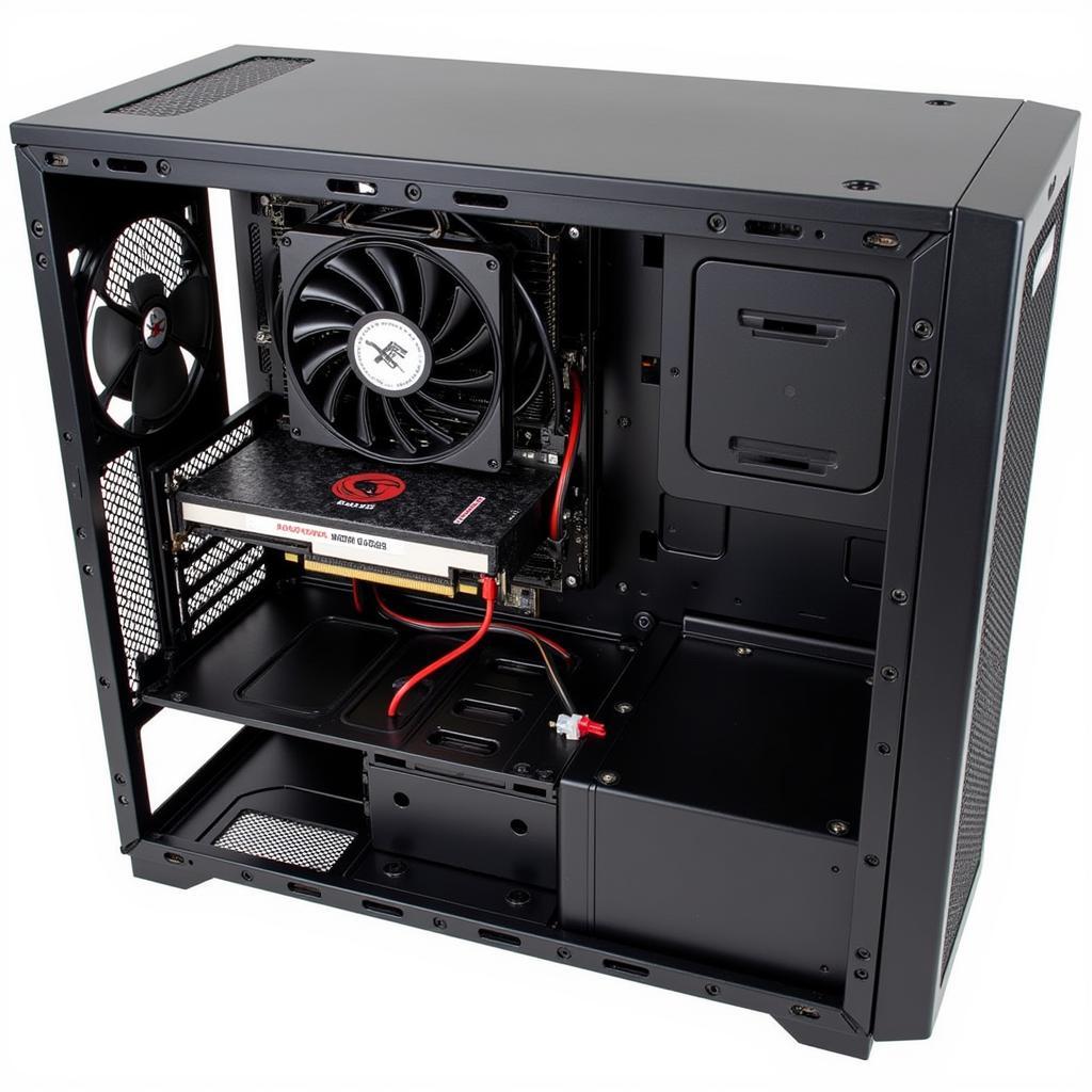 Giga GTX 660 2 Fan Installed in a PC Case