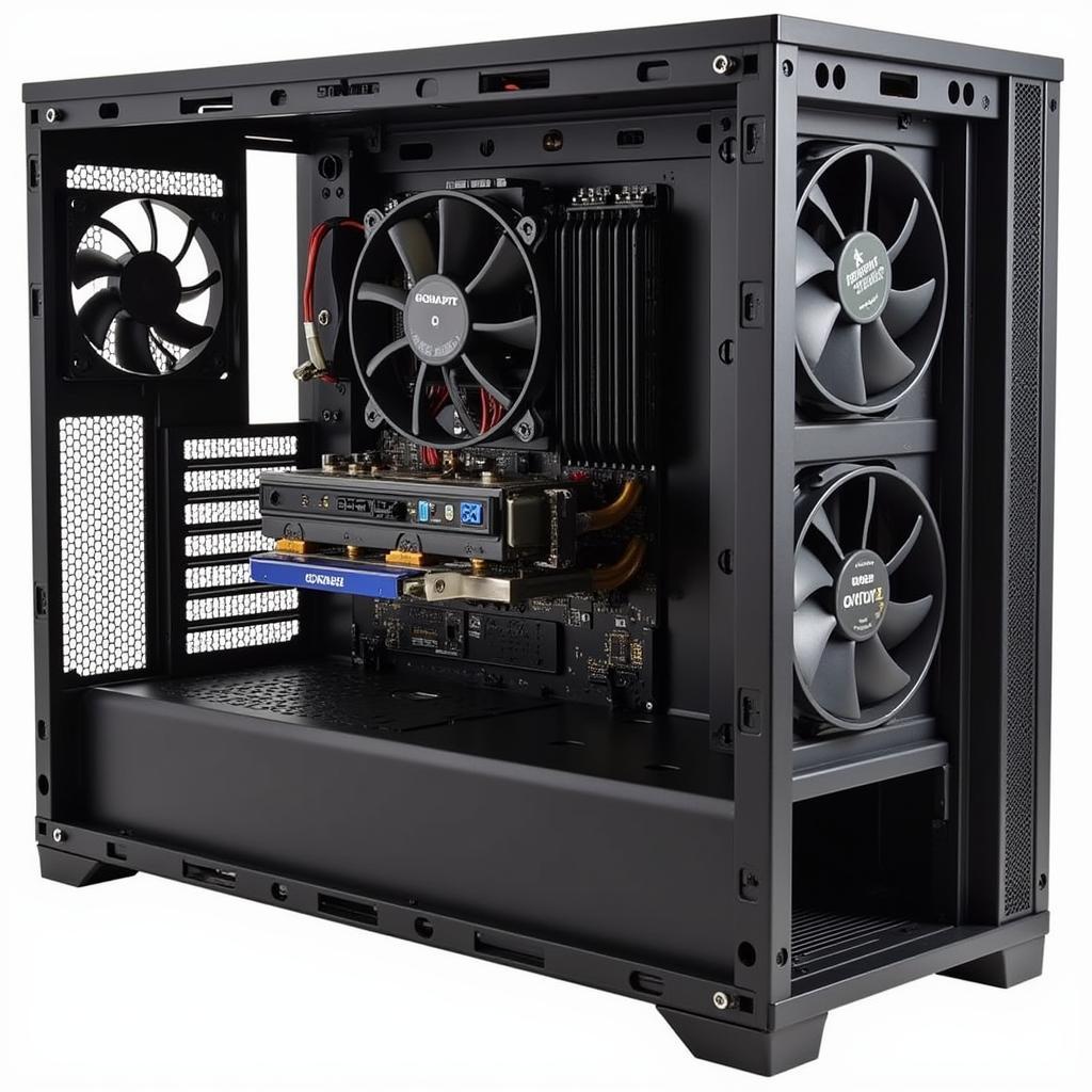 Gigabyte 1050 1 Fan Inside PC Case