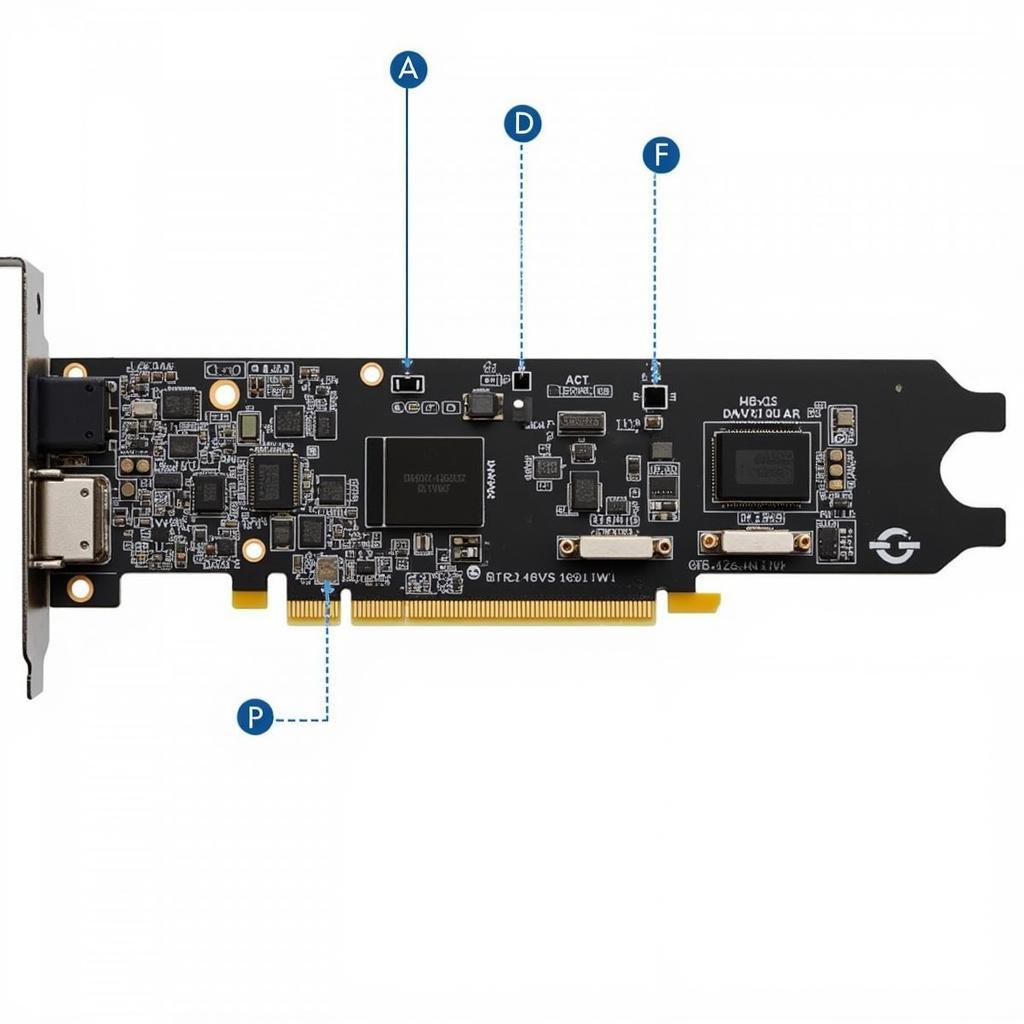 Gigabyte GTX 1050 Ti WF OC 4GD5 PCB and Ports