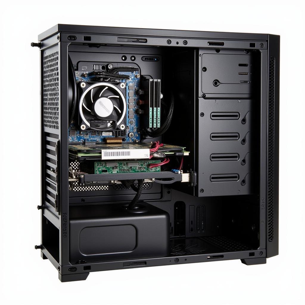 Gigabyte GV-N1050D5-2GD Inside a PC Case