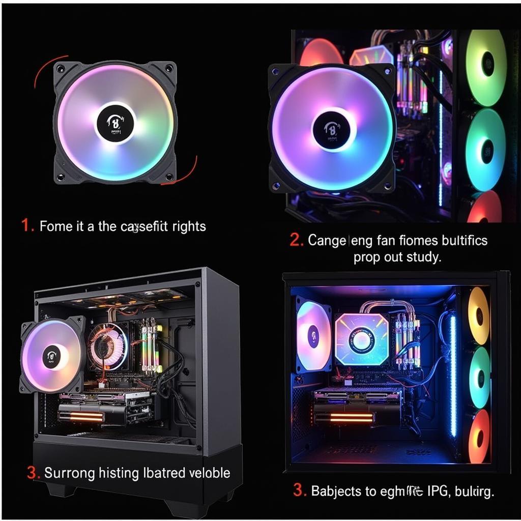 Golden Field Rainbow LED RGB Fan Kit Installation