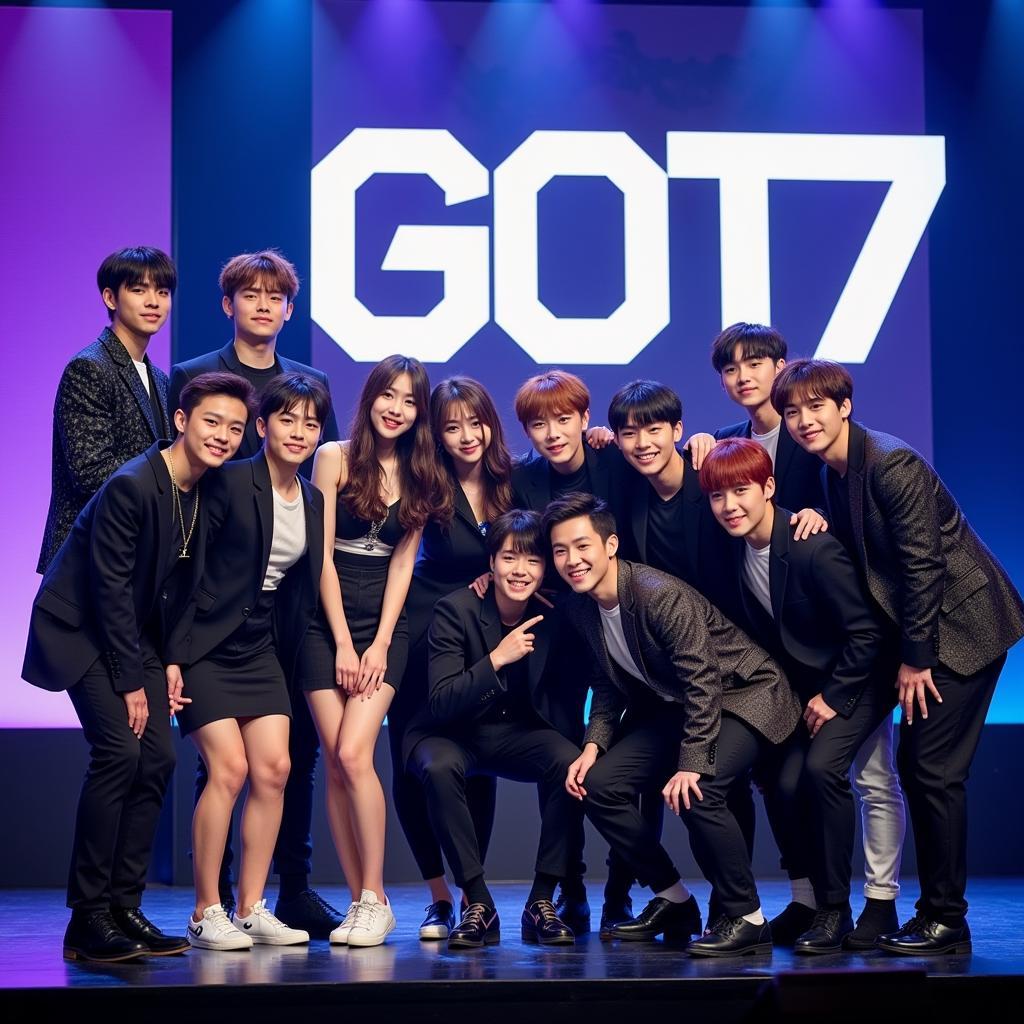 GOT7 Group Photo at their 4th Anniversary Fan Meeting