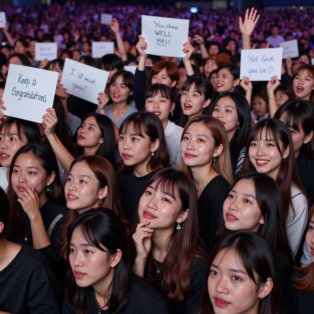 K-Pop Concert Graduation Face Fans