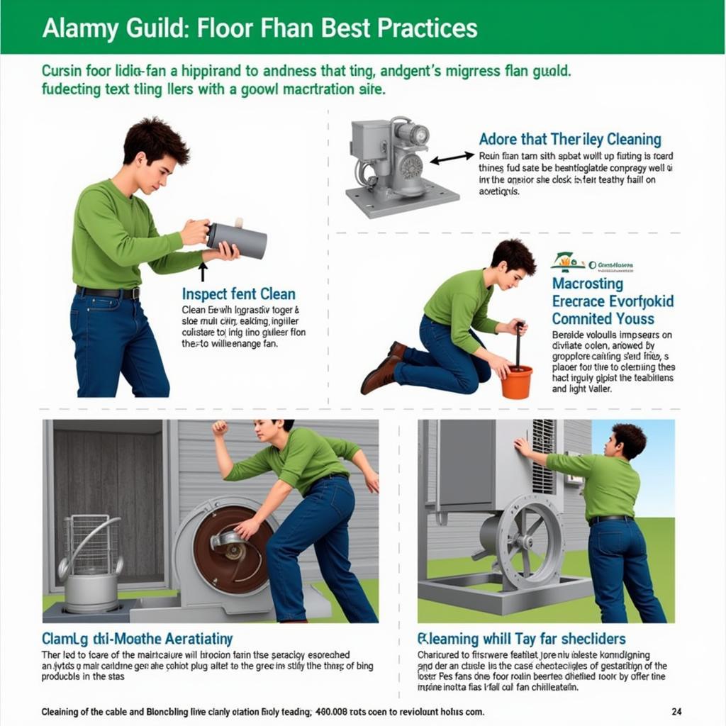 Maintaining grain aeration fans