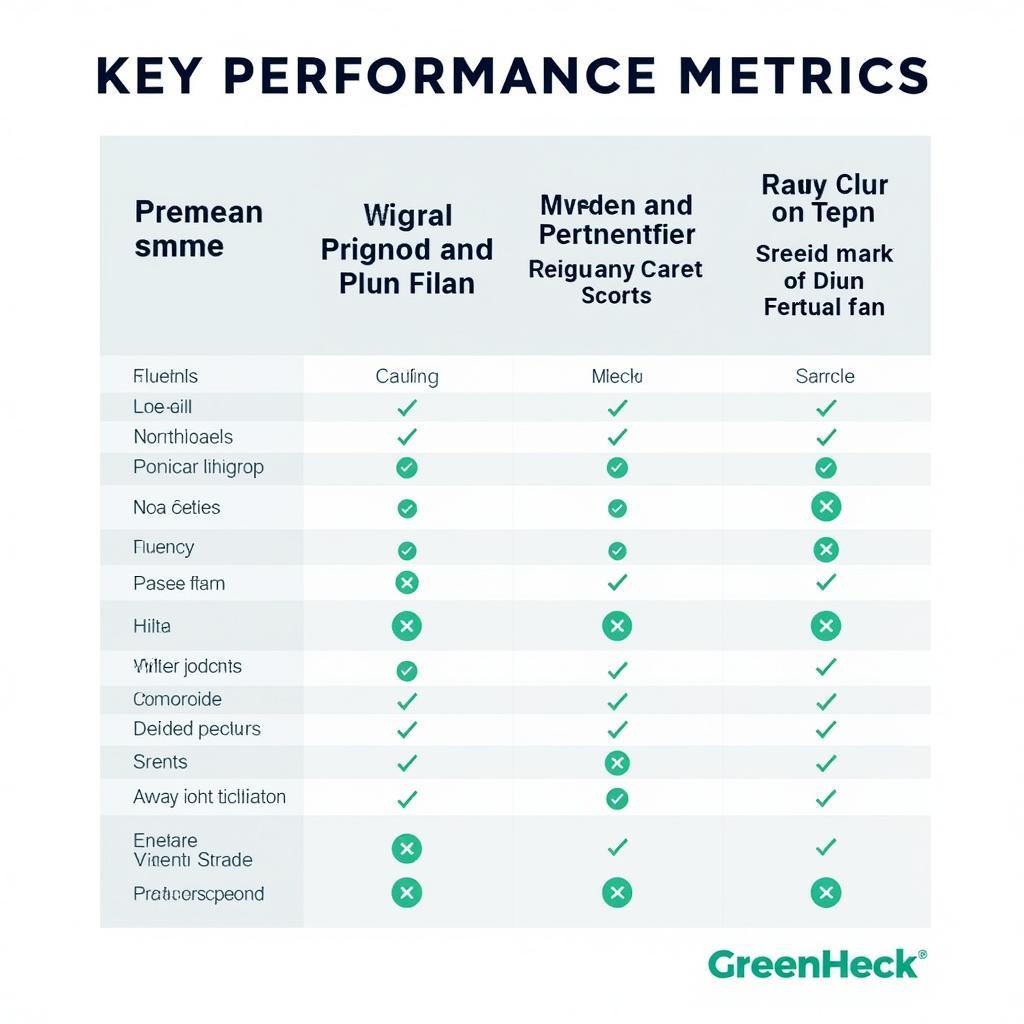 Greenheck Fan Performance Metrics Chart