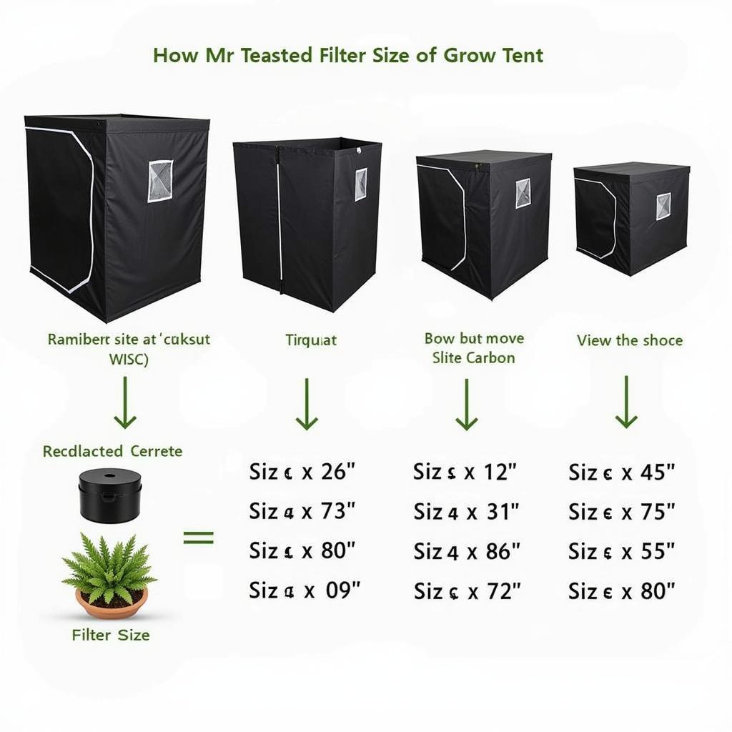 Various Carbon Filter Sizes for Grow Tents