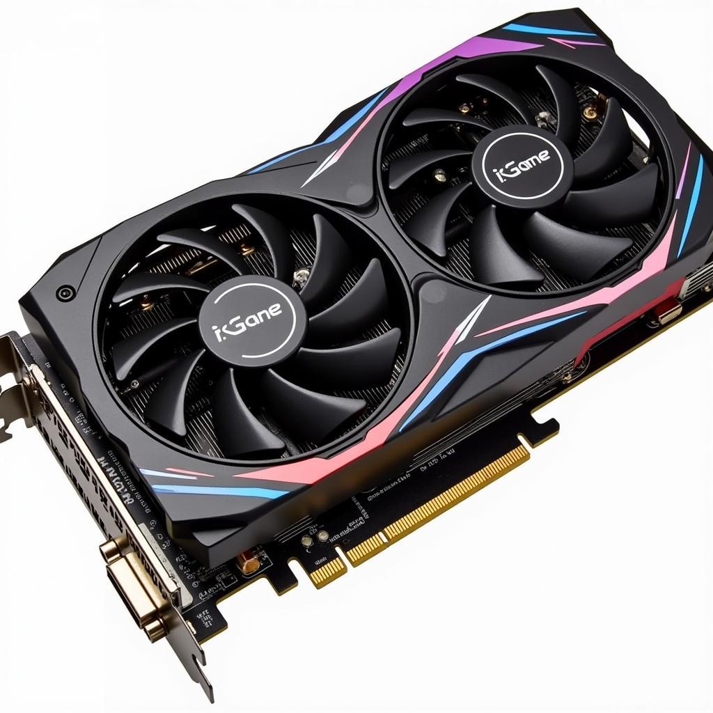 Closeup View of the GTX 1060 6G Colorful iGame 2 Fan