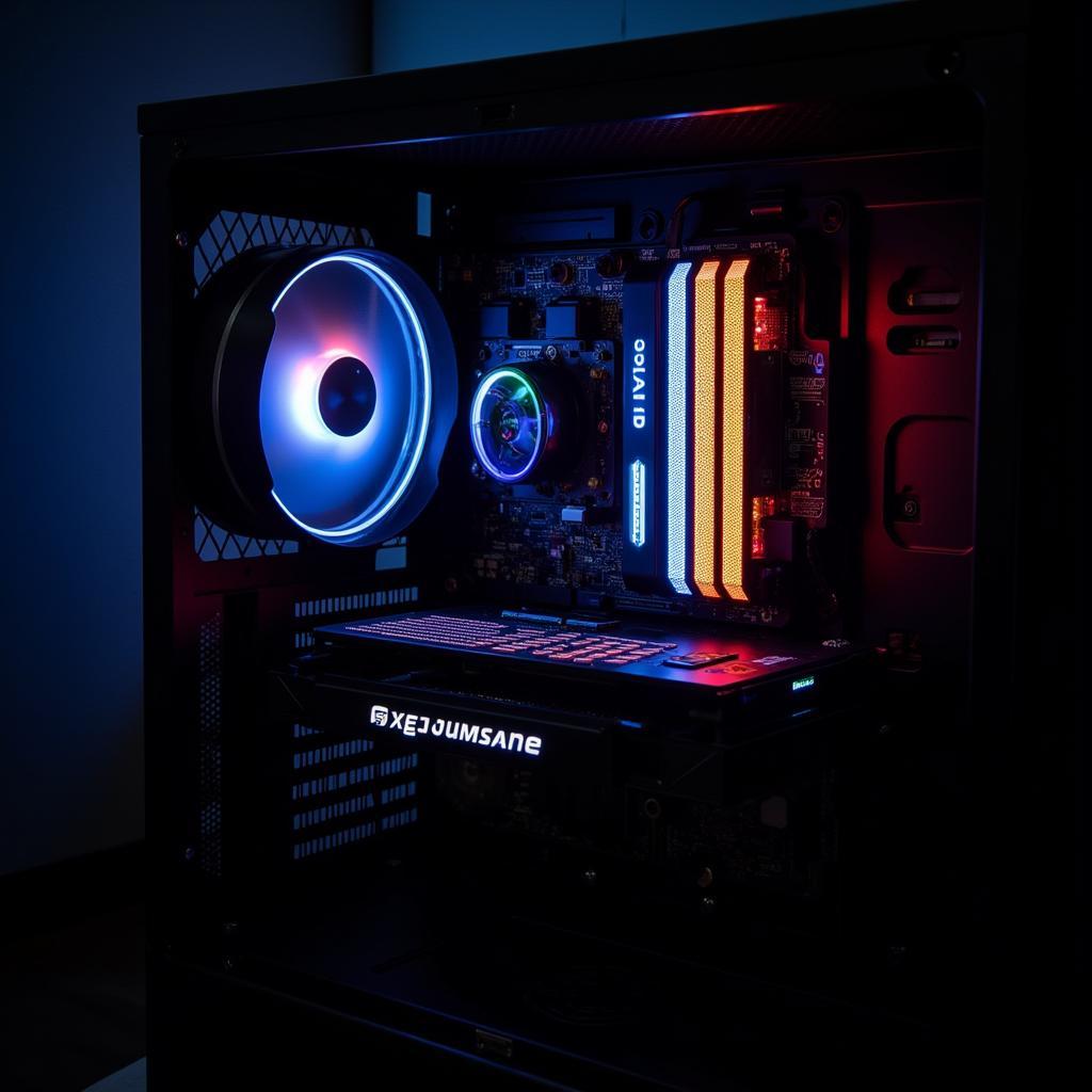 GTX 1060 6G Colorful iGame 2 Fan Installed in a PC