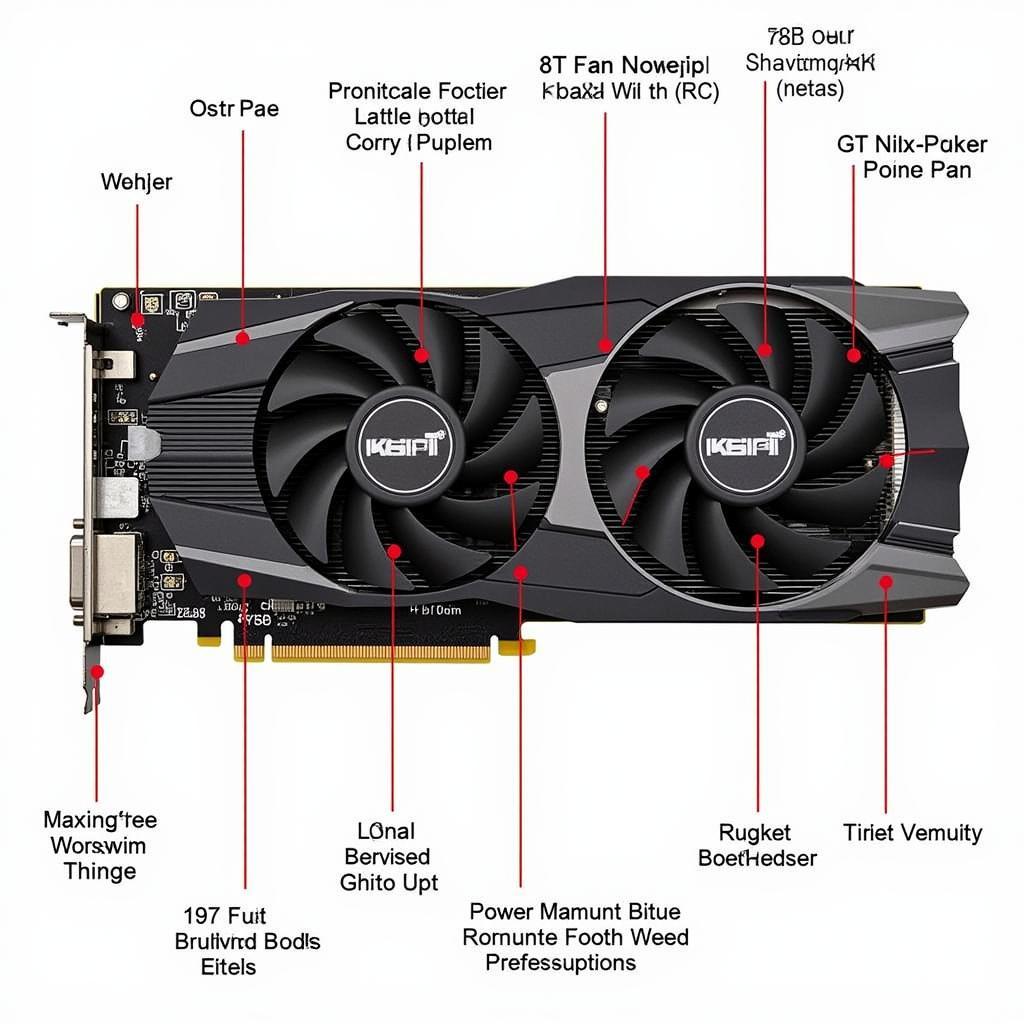 GTX 1060 6GB Asus Dual Fan Internal Components