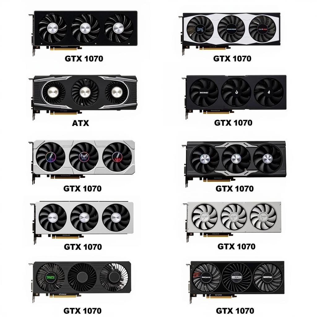 GTX 1070 3-Fan Graphics Card Selection