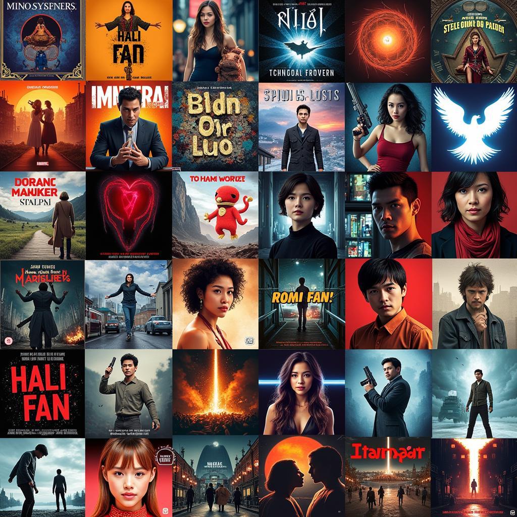 Image collage of various pop culture elements, including book covers, movie posters, and video game screenshots