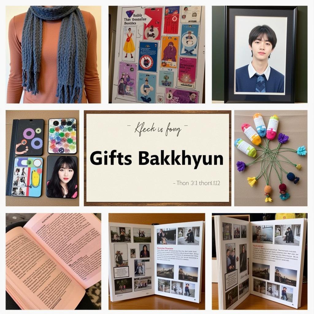 Handmade gifts crafted by Baekhyun's fans